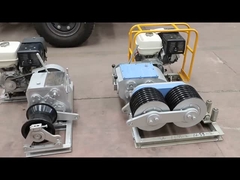 5Tのダブル・ドラム・ガソリン・ウィンチ