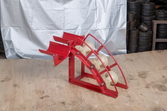 購入 B Series Heavy-Duty Cable Entrance Protection Roller for Underground Cable Pulling with 80-200mm Tube Diameter and 17-23kg Weight online manufacture