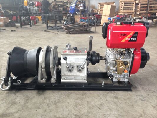 購入 5 Ton Capacity Diesel-Powered Cable Winch Puller with High-Speed Operation for Transmission Line Installation online manufacture