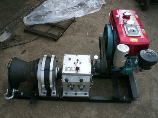 購入 5-Ton Capacity Diesel Engine Powered Capstan Winch for High-Speed Cable Pulling and Lifting online manufacture