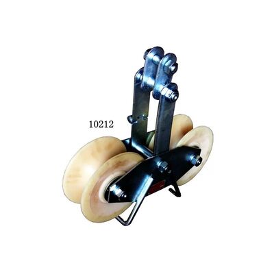 購入 Double Sheave Stringing Block with 25 KN Rated Load and MC Nylon or Aluminum Sheaves for Smooth Ball-Bearing Operation online manufacture