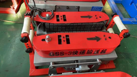 購入 GSS-3 急速ケーブルコンベア 8000N 力のゴムホイール保護と長距離ケーブル敷設のための二重モーター駆動 online manufacture