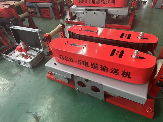 購入 GSS-5 Electric Cable Conveyor with 12000N Conveying Force for 10×190mm Cable Diameter and 2×1.1kW デュアルモータードライブ online manufacture