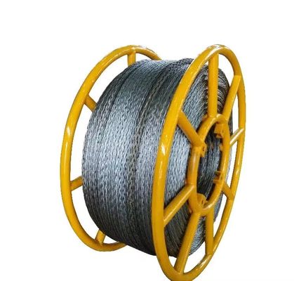 送電線張線用20mm高強度耐ねじれ鋼線ロープ