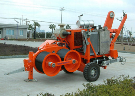 220KN容量油圧ケーブル引きウィンチ、無段変速、ケーブル展張機用自動過牽引保護