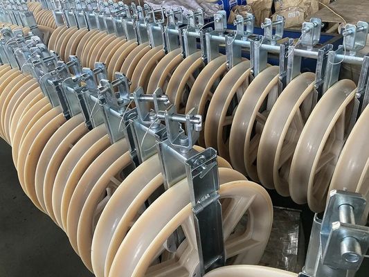 822mm 大直径重用ケーブルポリーブロック 航空線建設用ナイロンホイール